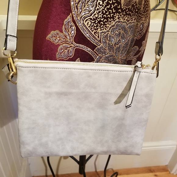 Beautiful light grey crossbody bag - Picture 4 of 9